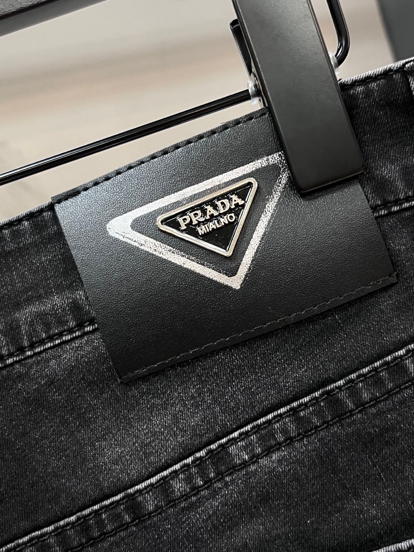 Yupoo Prada | 2025Ss Washed Jeans - Stretch & Premium Hardware 👖 image 7