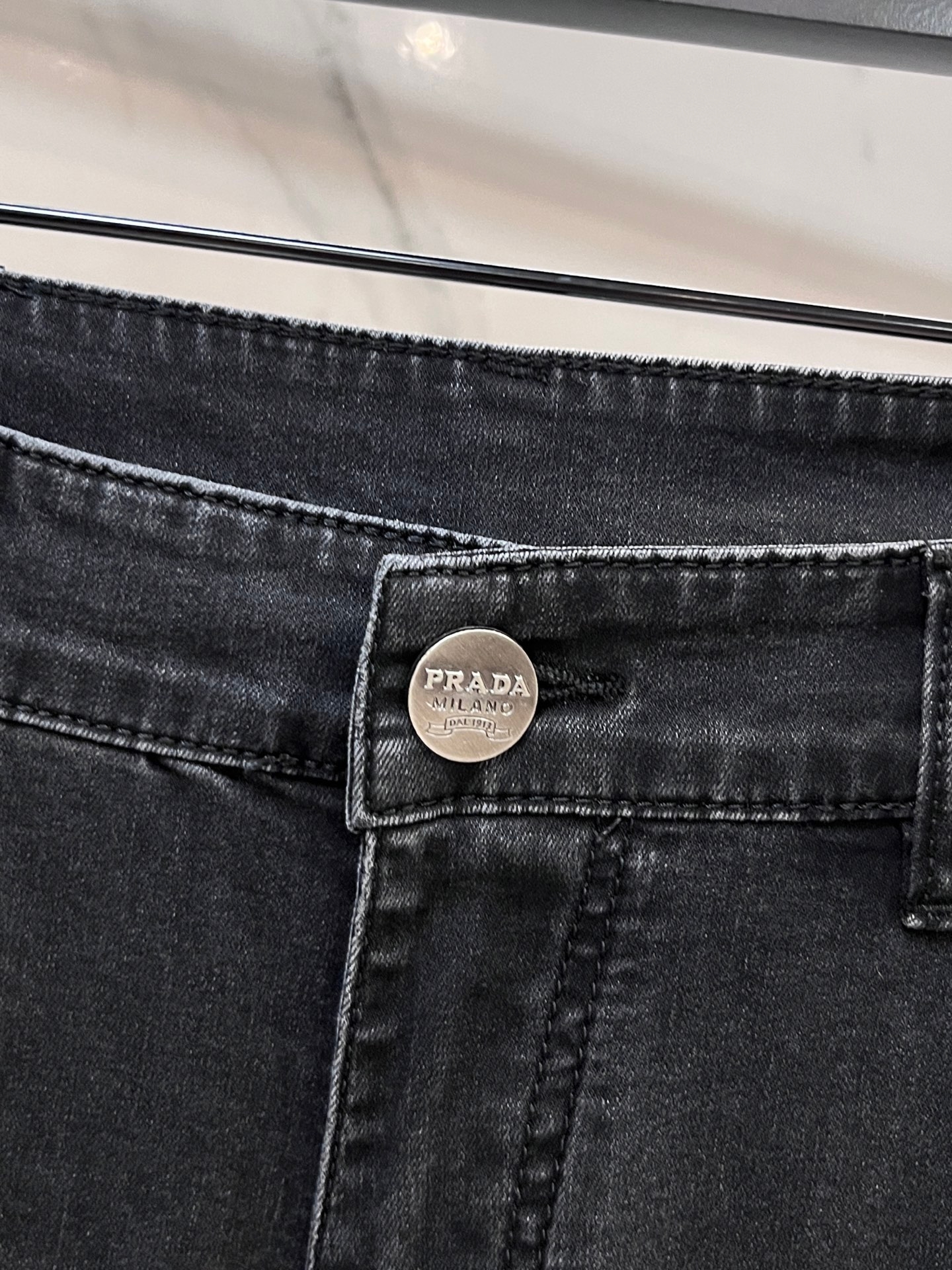Yupoo Prada | 2025Ss Washed Jeans - Stretch & Premium Hardware 👖 image 5