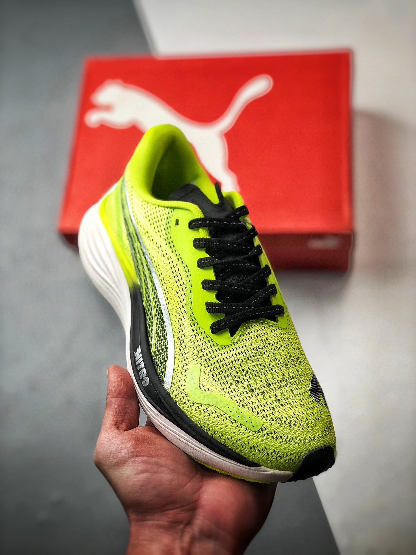 Yupoo Puma | Velocity Nitro 3 - Green/Black🏃 image 1