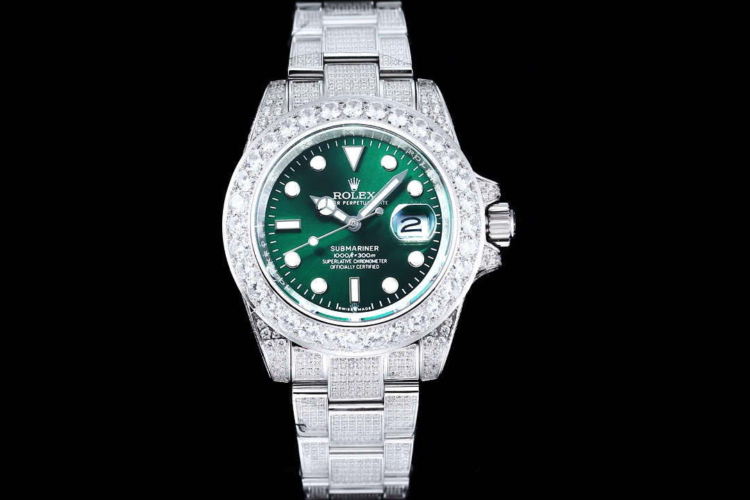 Yupoo Watch: Rolex Full Diamond Watch-904L Steel Case image 1