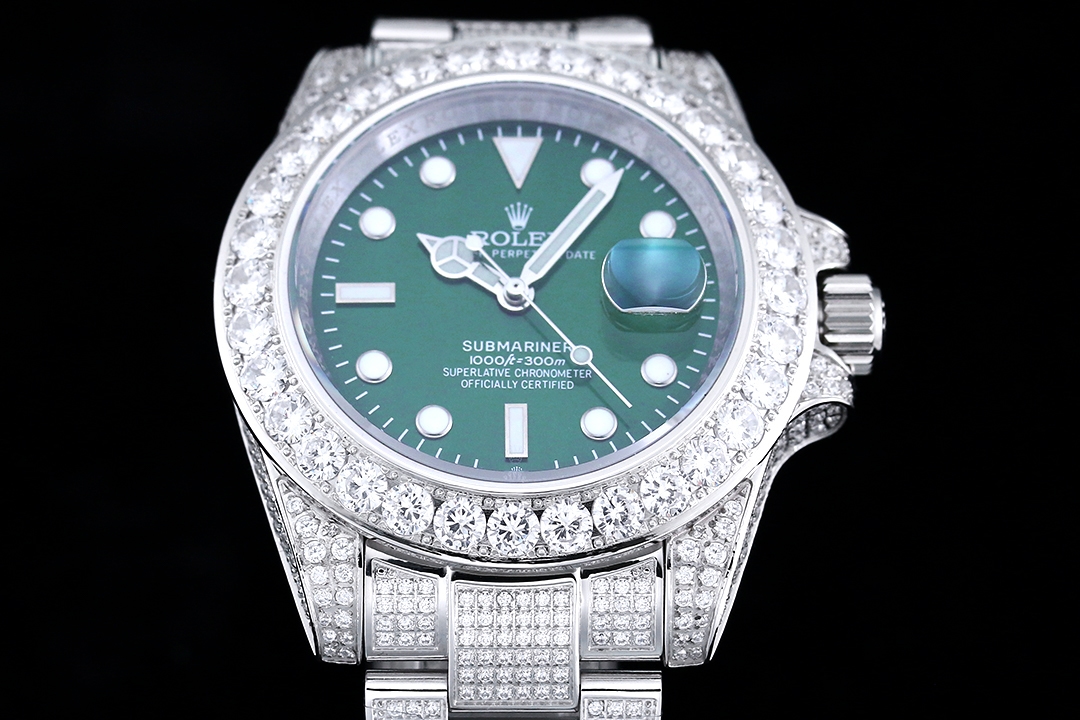 Yupoo Watch: Rolex Full Diamond Watch-904L Steel Case image 3