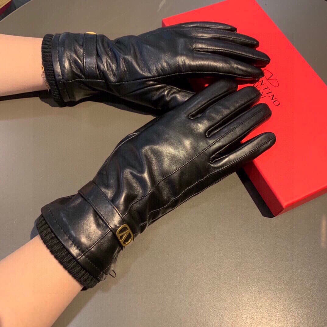 2026 Valentino Long Touchscreen Gloves Lambskin image 1