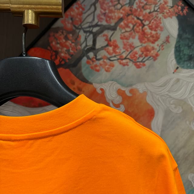 Alo short-sleeved Yupoo T-shirt fashion brand 25SS style orange | Rep Clothing image 4