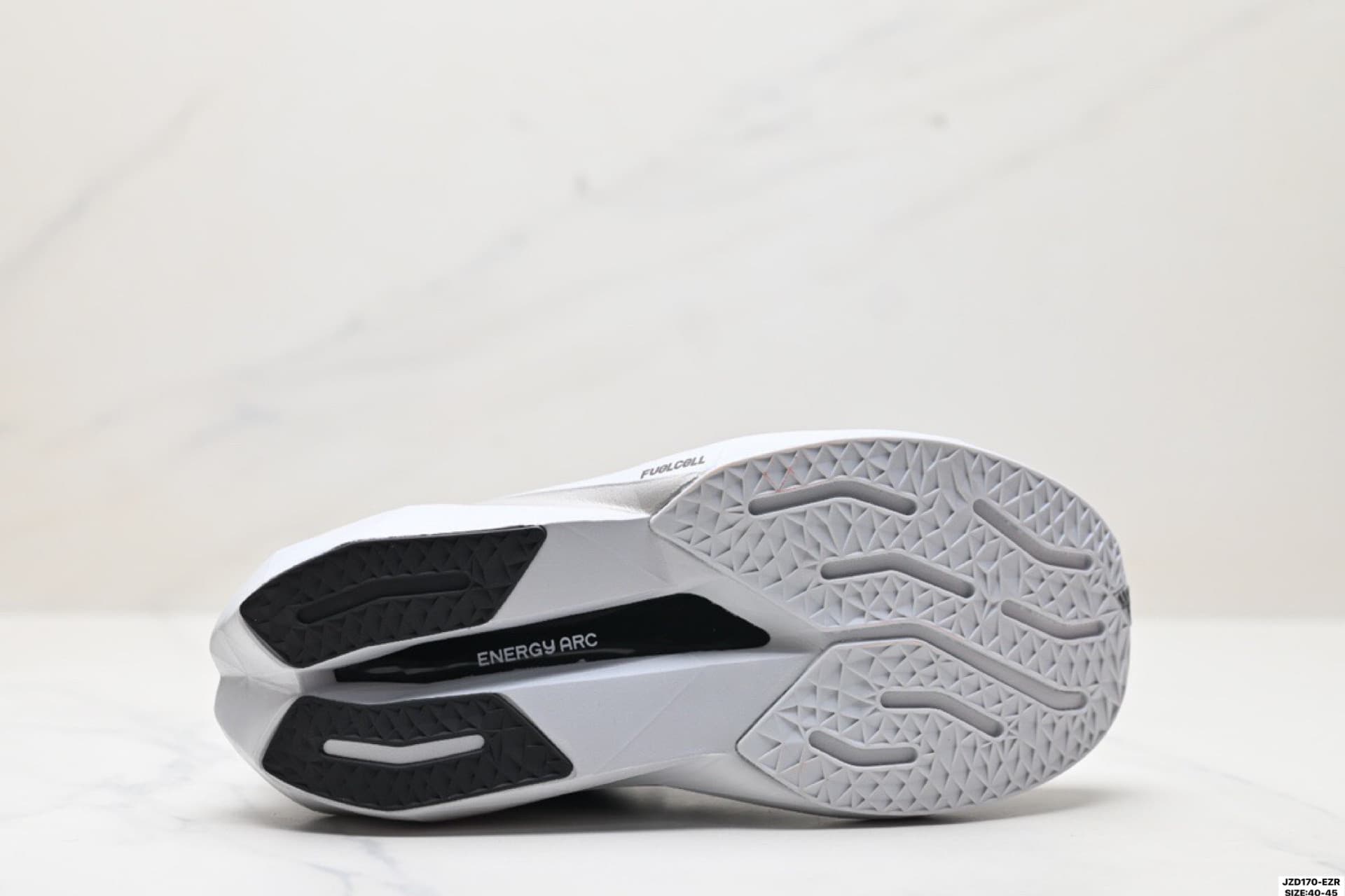 Black Upper & White Sole New Balance FuelCell Rep Shoes MFCXLK3 image 9