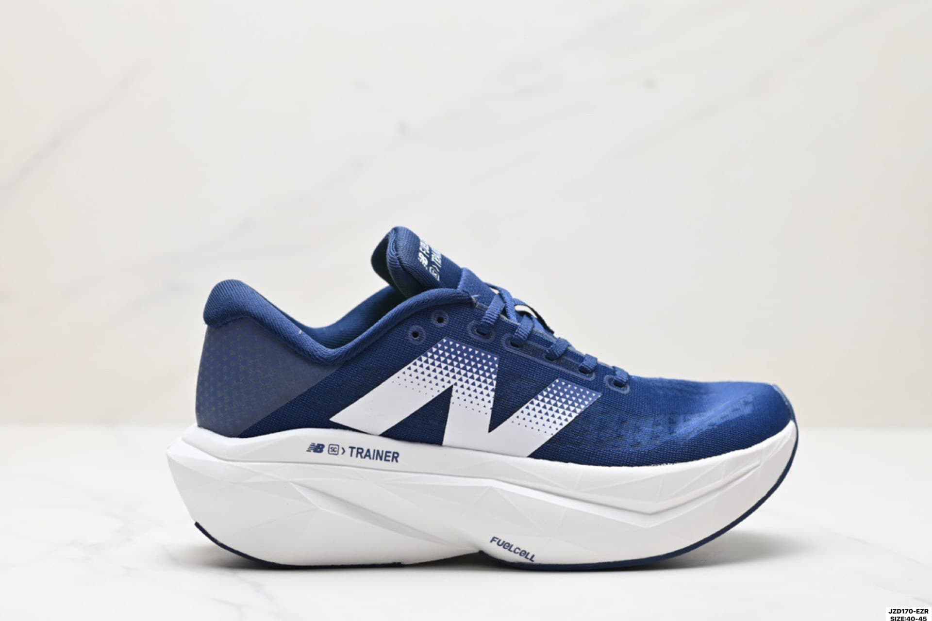 Blue Upper & White Sole New Balance FuelCell Running Shoes MFCXLK3
