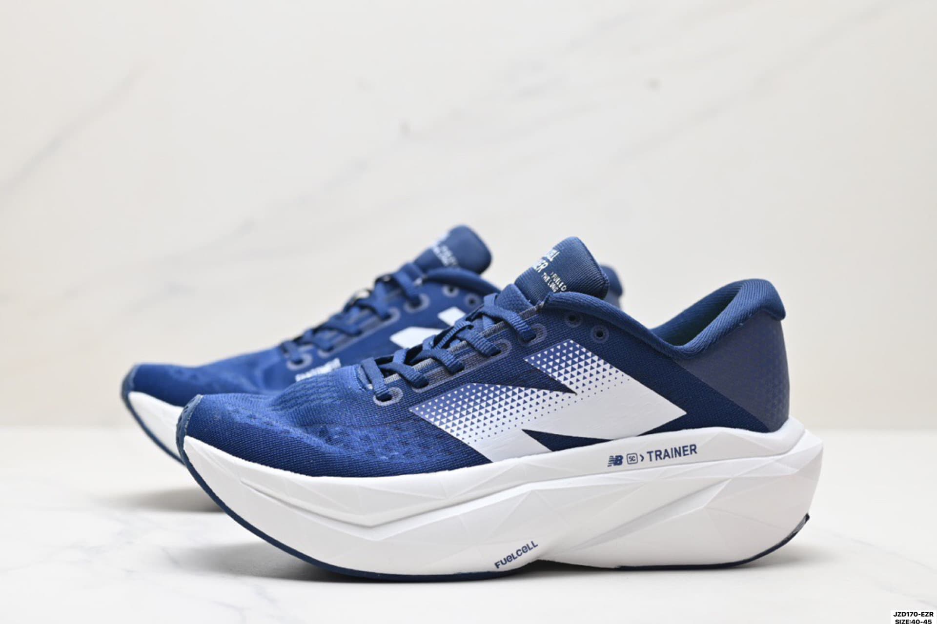 Blue Upper & White Sole New Balance FuelCell Running Shoes MFCXLK3 image 4