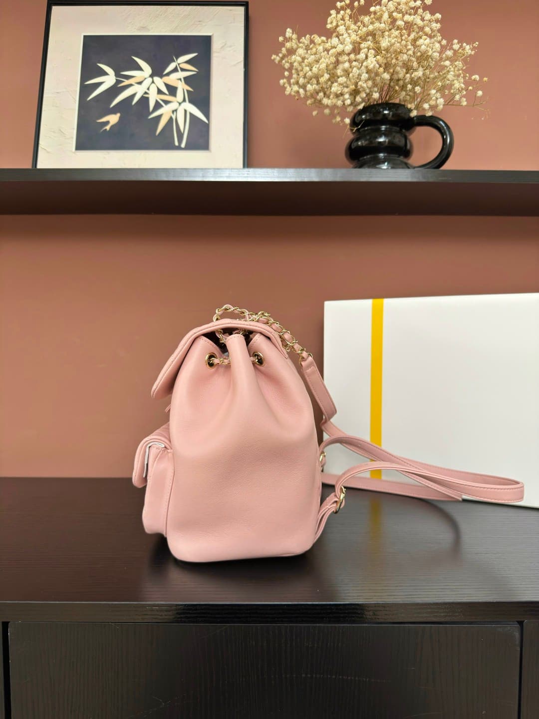 Chanel 21P Duma Backpack Pink Lambskin Rep Bag AS3618 image 3