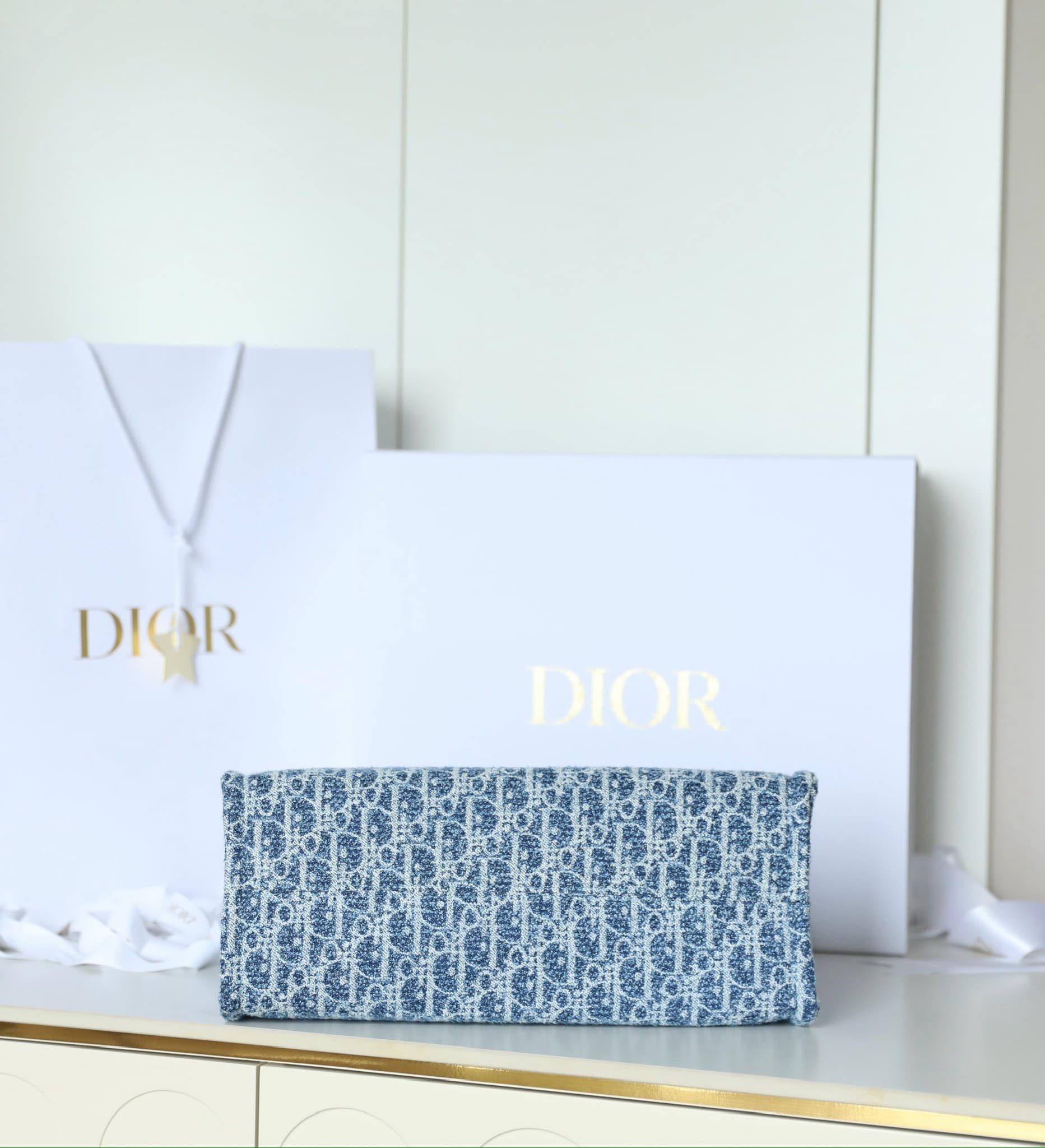 Dior Dioriviera Small Tote Bag Oblique Spongy Fabric 25.5cm image 7