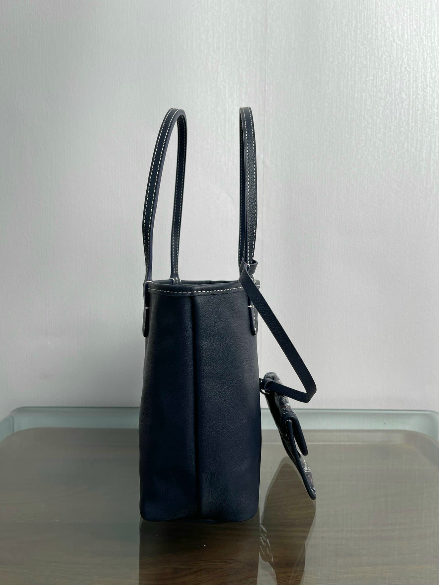 Goyardine Navy Hand-Painted Tote Bag · PA Factory image 7