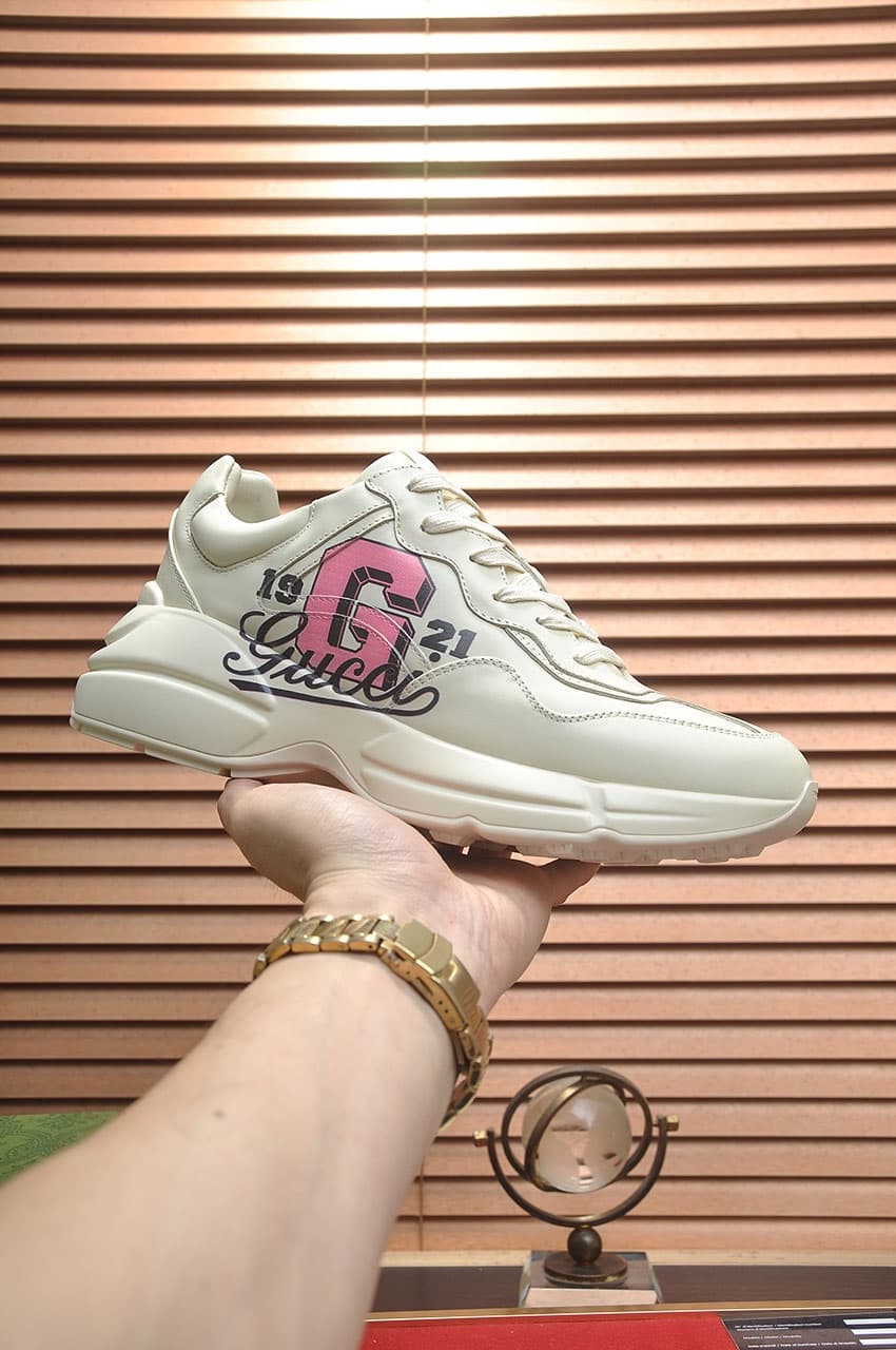 Gucci Dad Sneakers Couples Shoes Dupes creamy white 1921