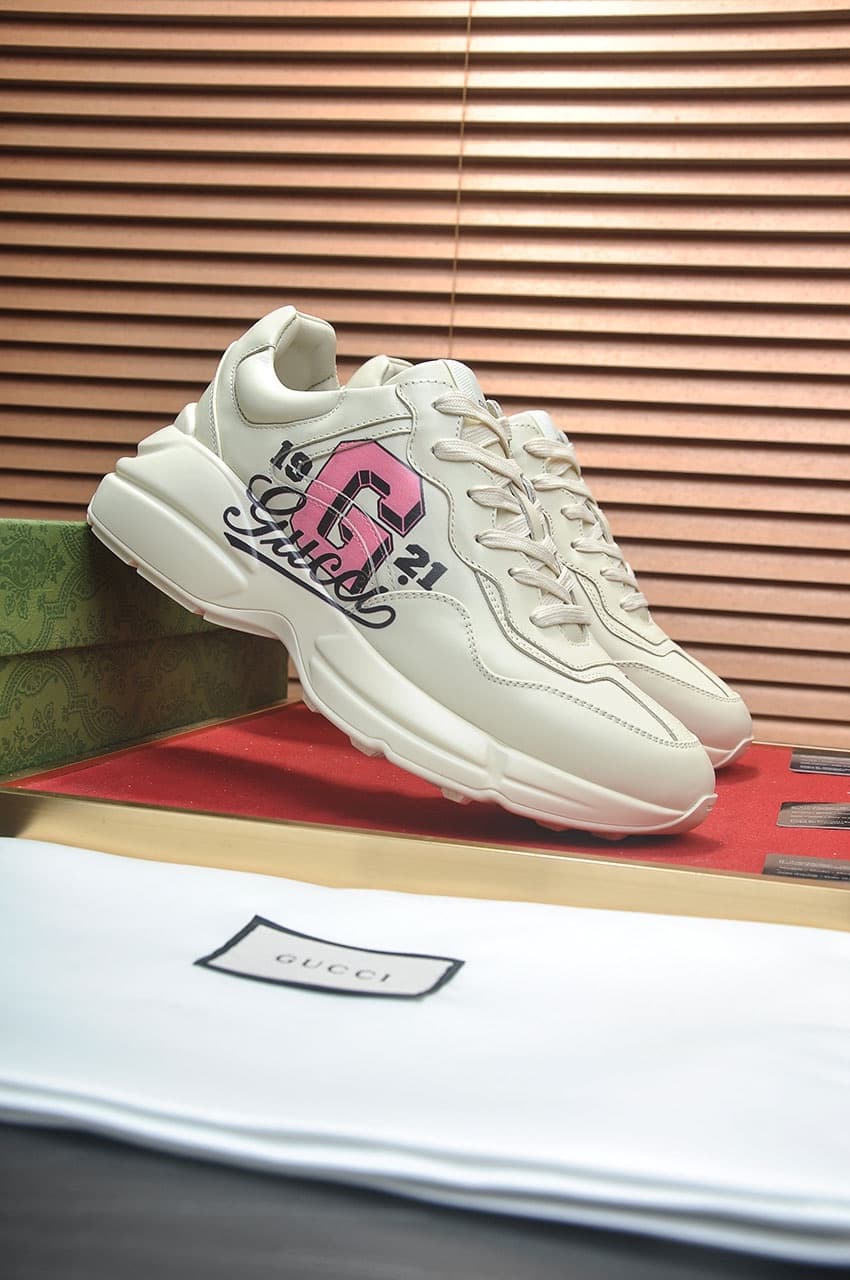 Gucci Dad Sneakers Couples Shoes Dupes creamy white 1921 image 3
