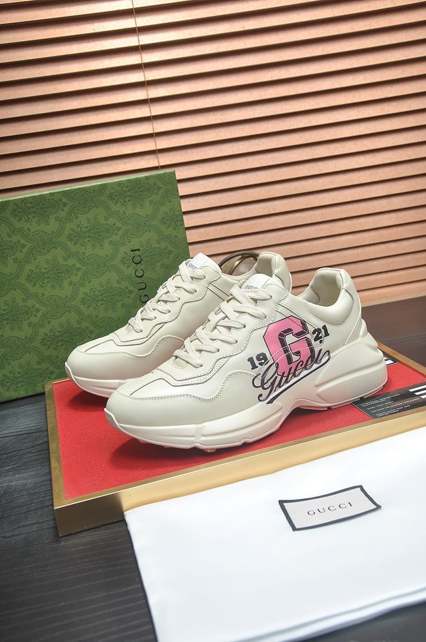 Gucci Dad Sneakers Couples Shoes Dupes creamy white 1921 image 4