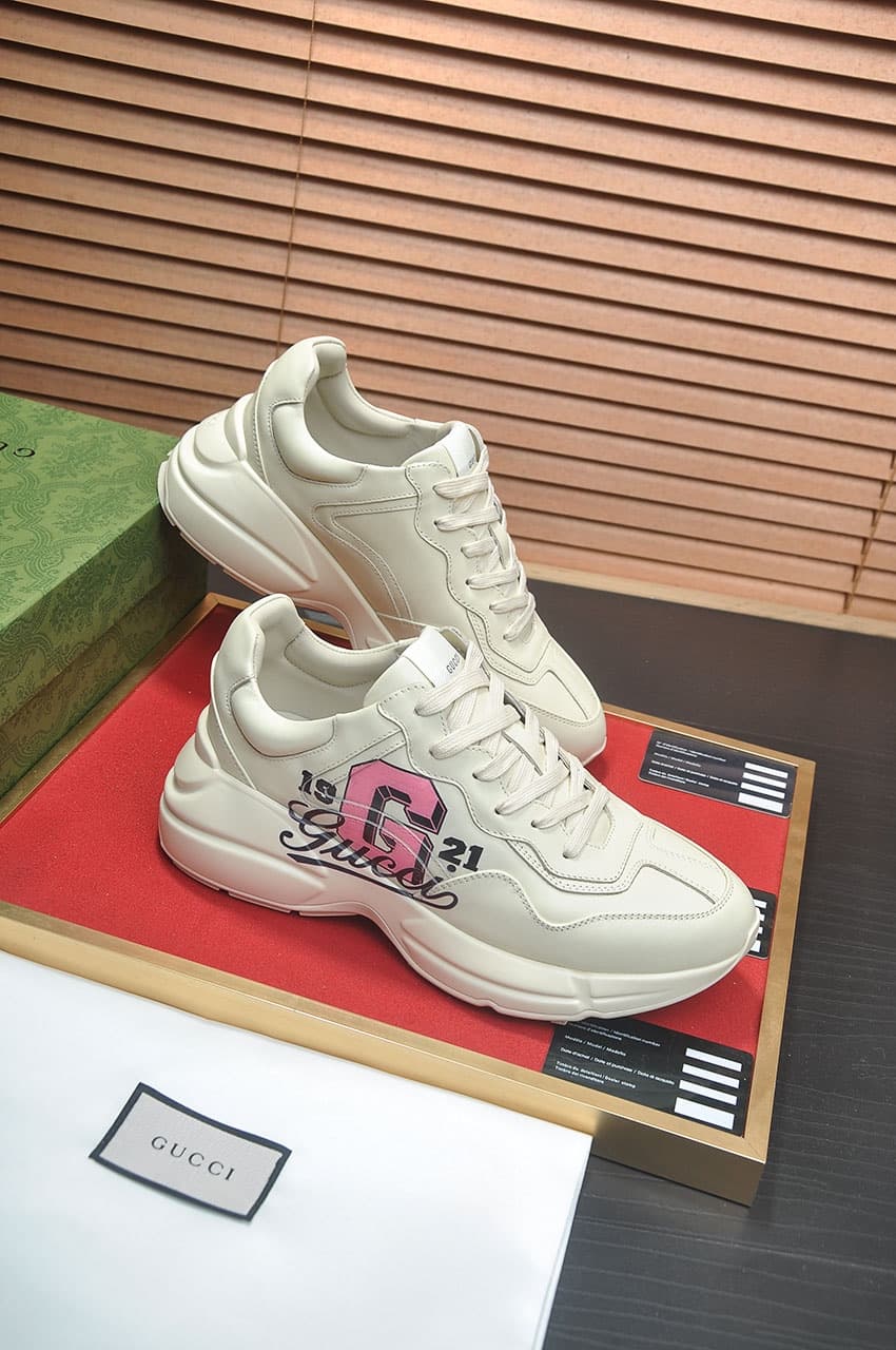 Gucci Dad Sneakers Couples Shoes Dupes creamy white 1921 image 6