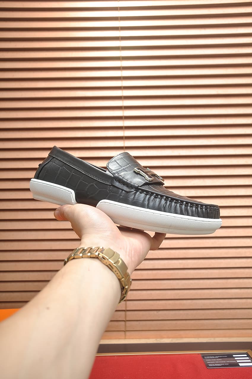 Hermes Men's Dress Shoes Dupes Black image 4