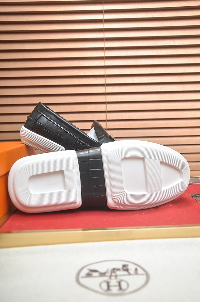 Hermes Men's Dress Shoes Dupes Black image 7