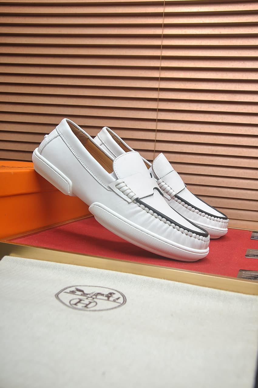 Hermes Men's Dress Shoes Dupes White image 2