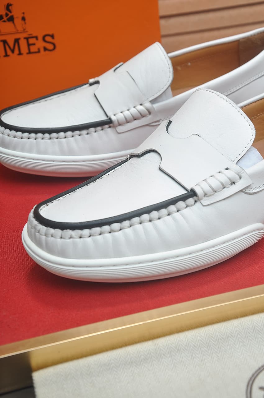 Hermes Men's Dress Shoes Dupes White image 8