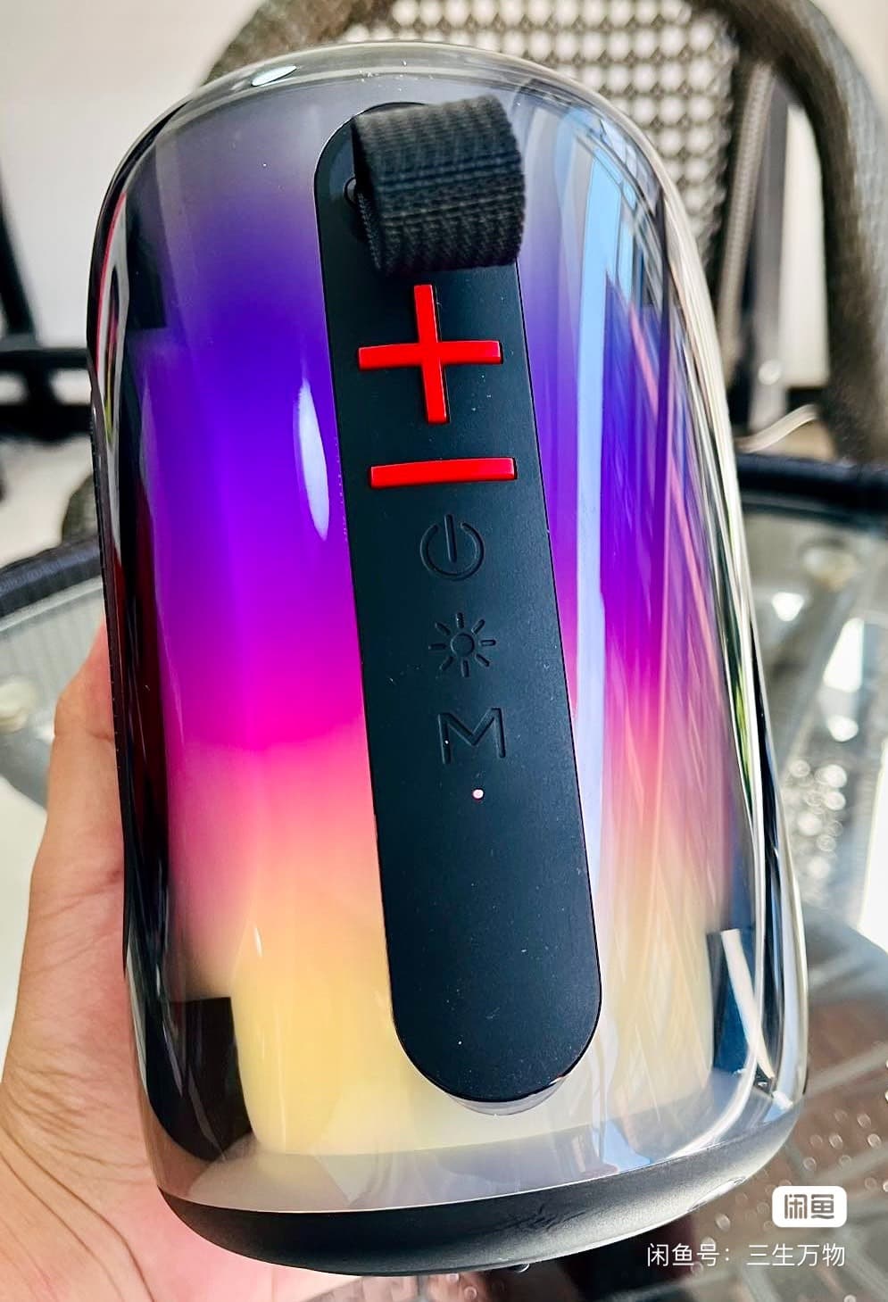 JBL Pulse8 Bluetooth Speaker - 360° Transparent, Light Sync & TWS image 2