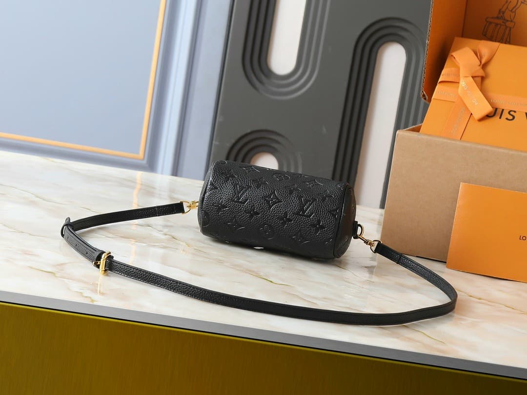 LV Nano Speedy Black Monogram Empreinte Rep Bag image 4