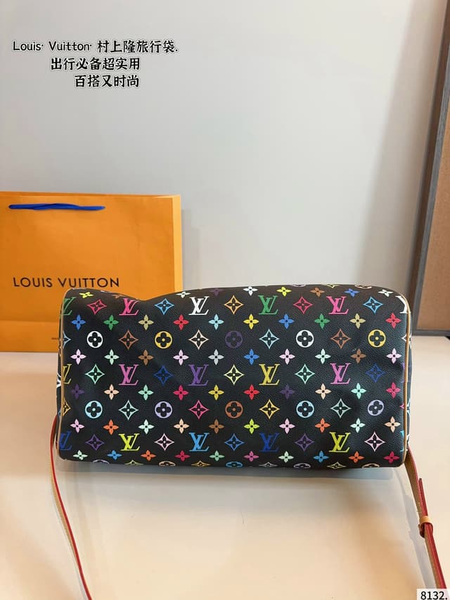 Louis Vuitton × Takashi Murakami Keepall Bandoulière Travel Bag | Yupoo Rep Bags image 1