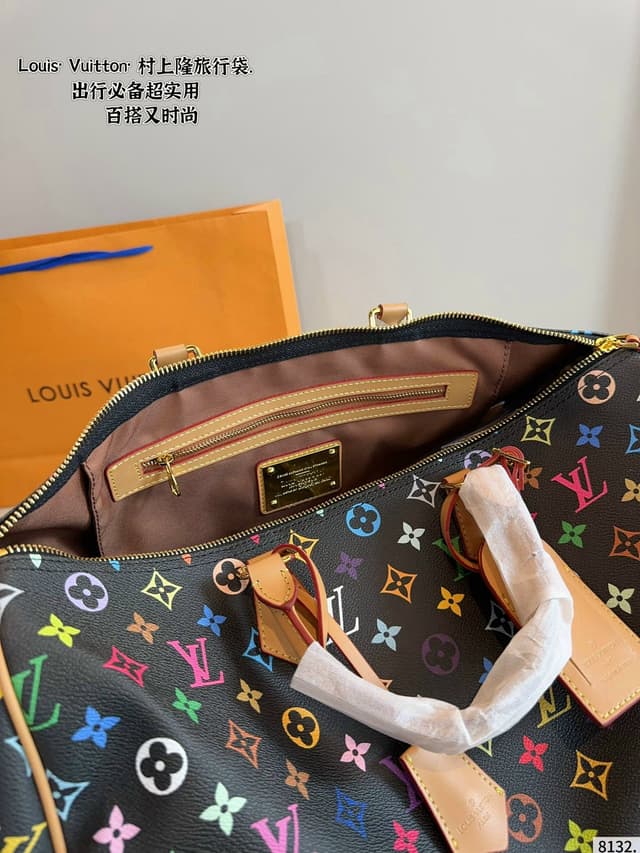 Louis Vuitton × Takashi Murakami Keepall Bandoulière Travel Bag | Yupoo Rep Bags image 8