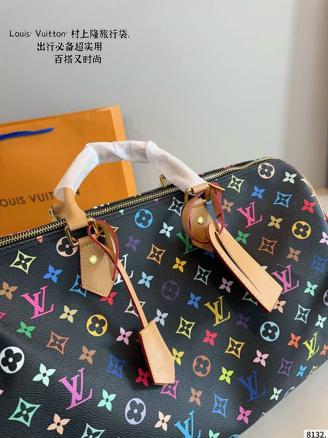 Louis Vuitton × Takashi Murakami Keepall Bandoulière Travel Bag | Yupoo Rep Bags image 9