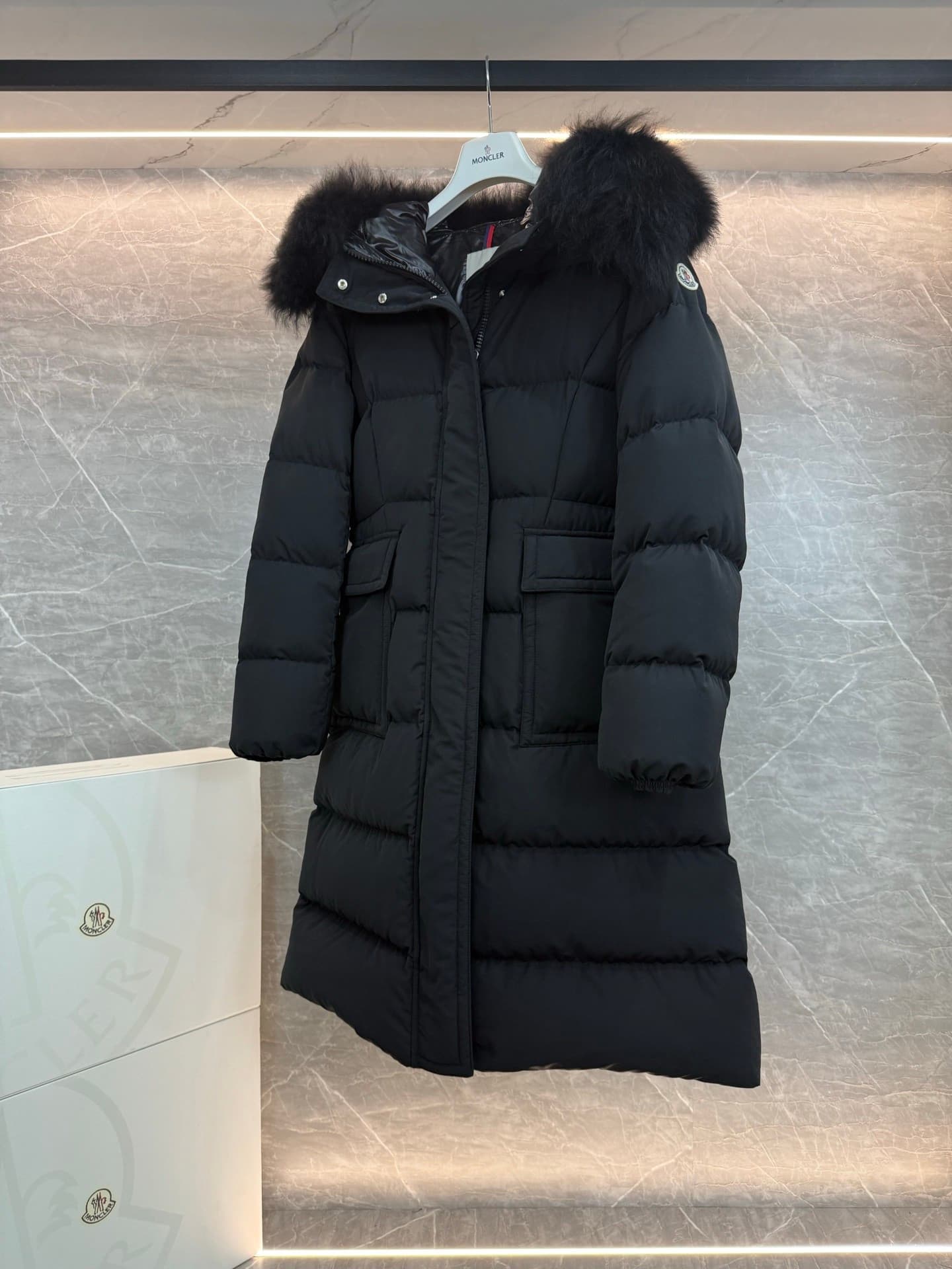 Moncler Long Rep Coat | Women's Hooded Parka image 7