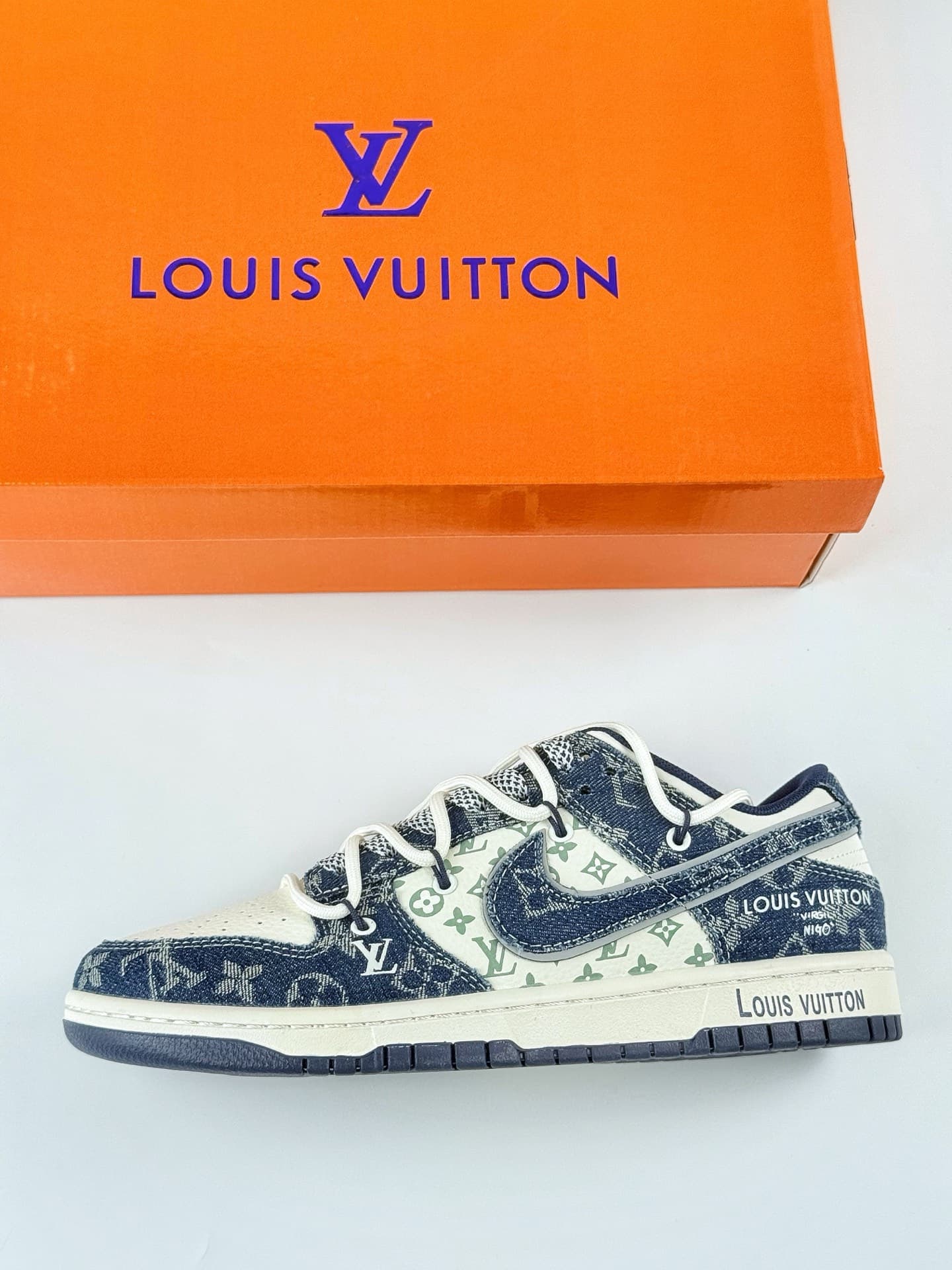 Nike SB Dunk Dupes LV Blue White YX5066 321XK image 7