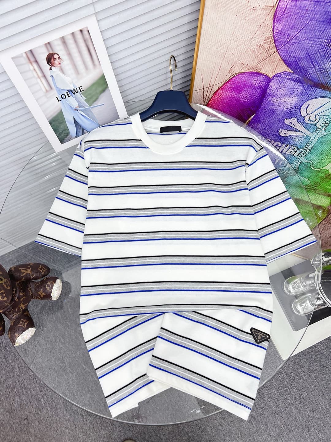 PRADA 2025SS New Printed Short-Sleeved Yupoo Prada T-Shirt image 1