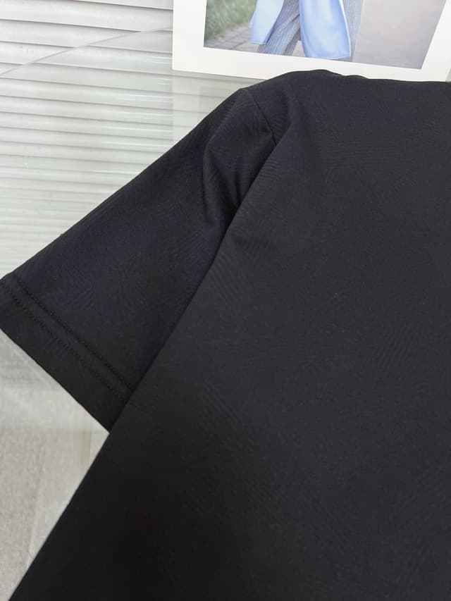 PRADA 2025SS New Printed Short-Sleeved Yupoo Prada T-Shirt Black | Rep Clothing image 7