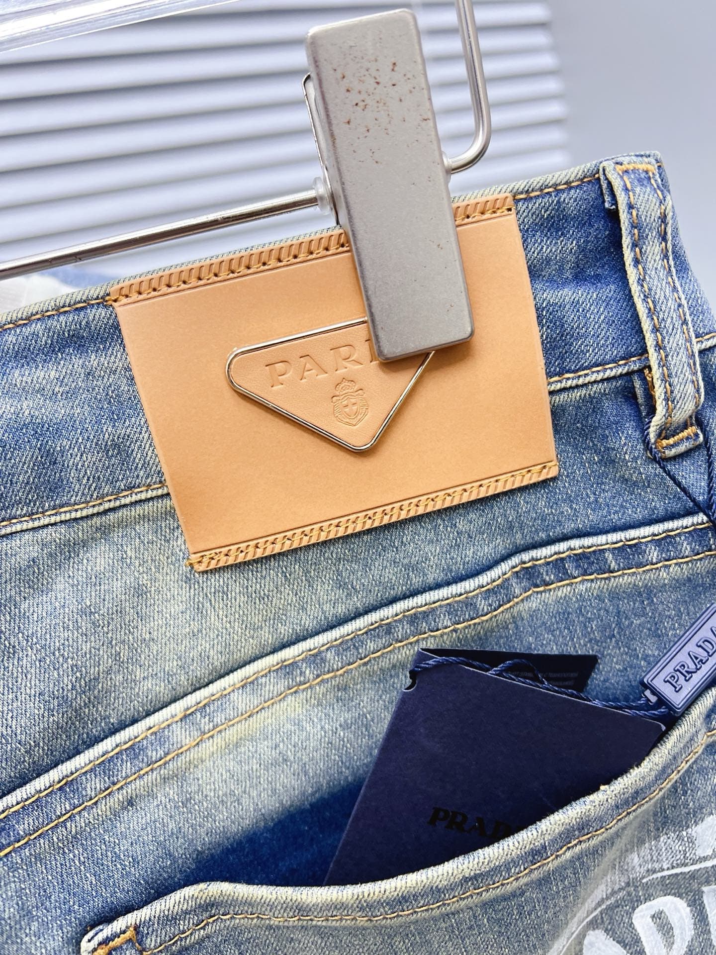 PRADA Men's Denim Shorts Yupoo Prada Shorts image 9