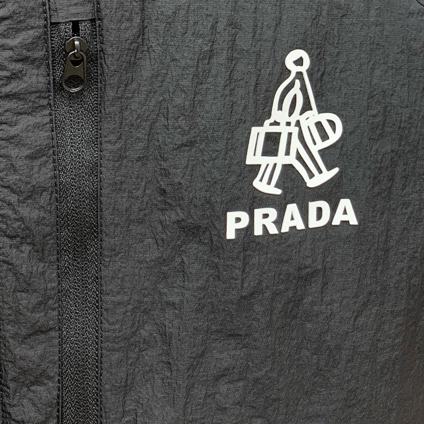 PRADA Men's Sun Protection Jacket Yupoo Prada Coat Black image 7