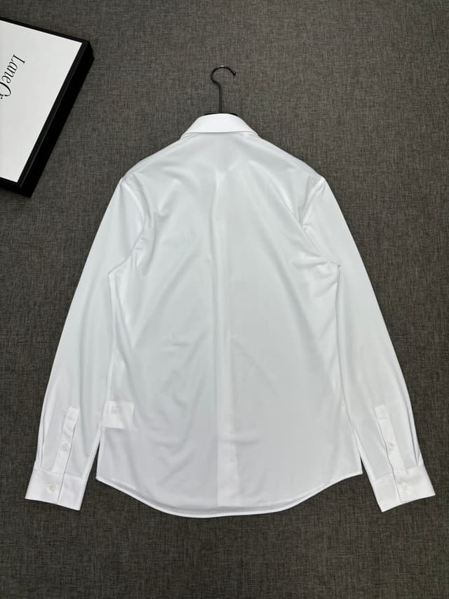 PRADA men's long-sleeved shirt Yupoo Prada Shirts White | Rep Clothing image 4