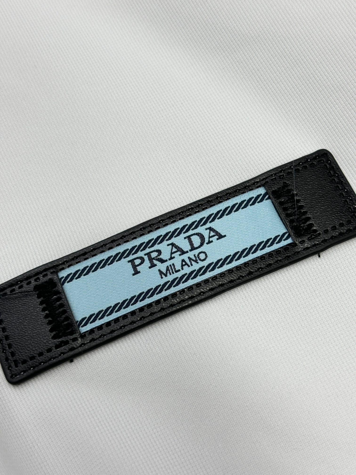 PRADA men's long-sleeved shirt Yupoo Prada Shirts White image 5