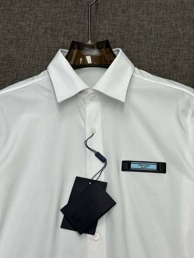 PRADA men's long-sleeved shirt Yupoo Prada Shirts White | Rep Clothing image 6