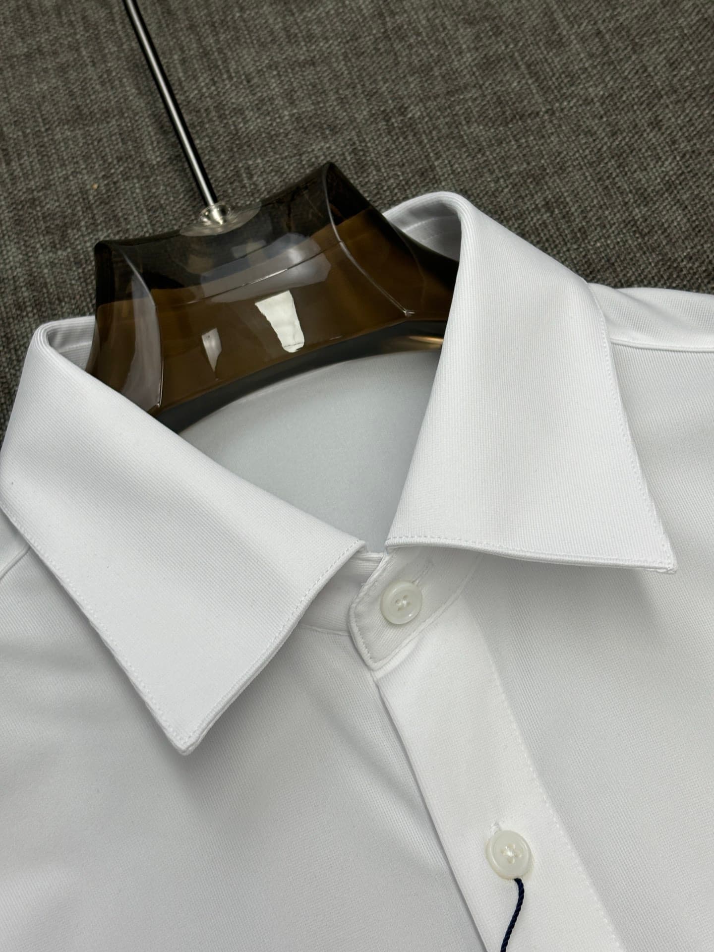 PRADA men's long-sleeved shirt Yupoo Prada Shirts White image 7