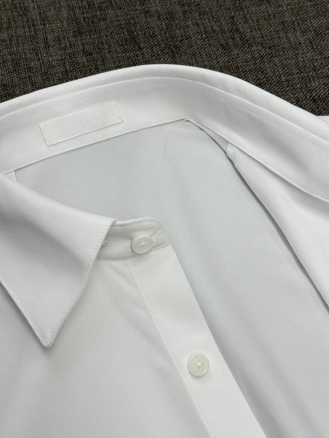 PRADA men's long-sleeved shirt Yupoo Prada Shirts White | Rep Clothing image 13