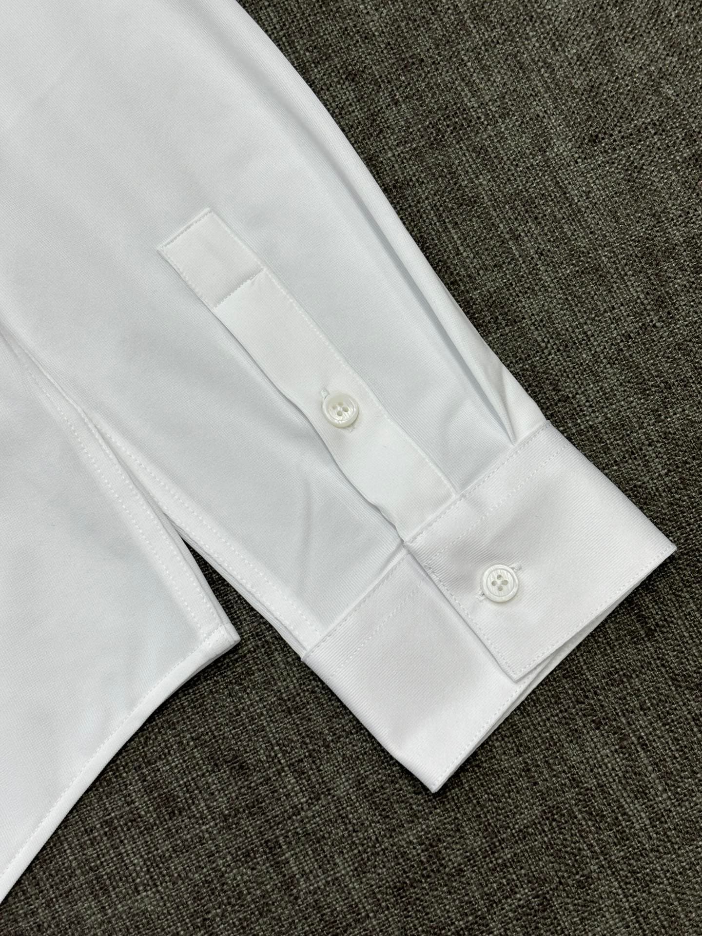 PRADA men's long-sleeved shirt Yupoo Prada Shirts White image 16