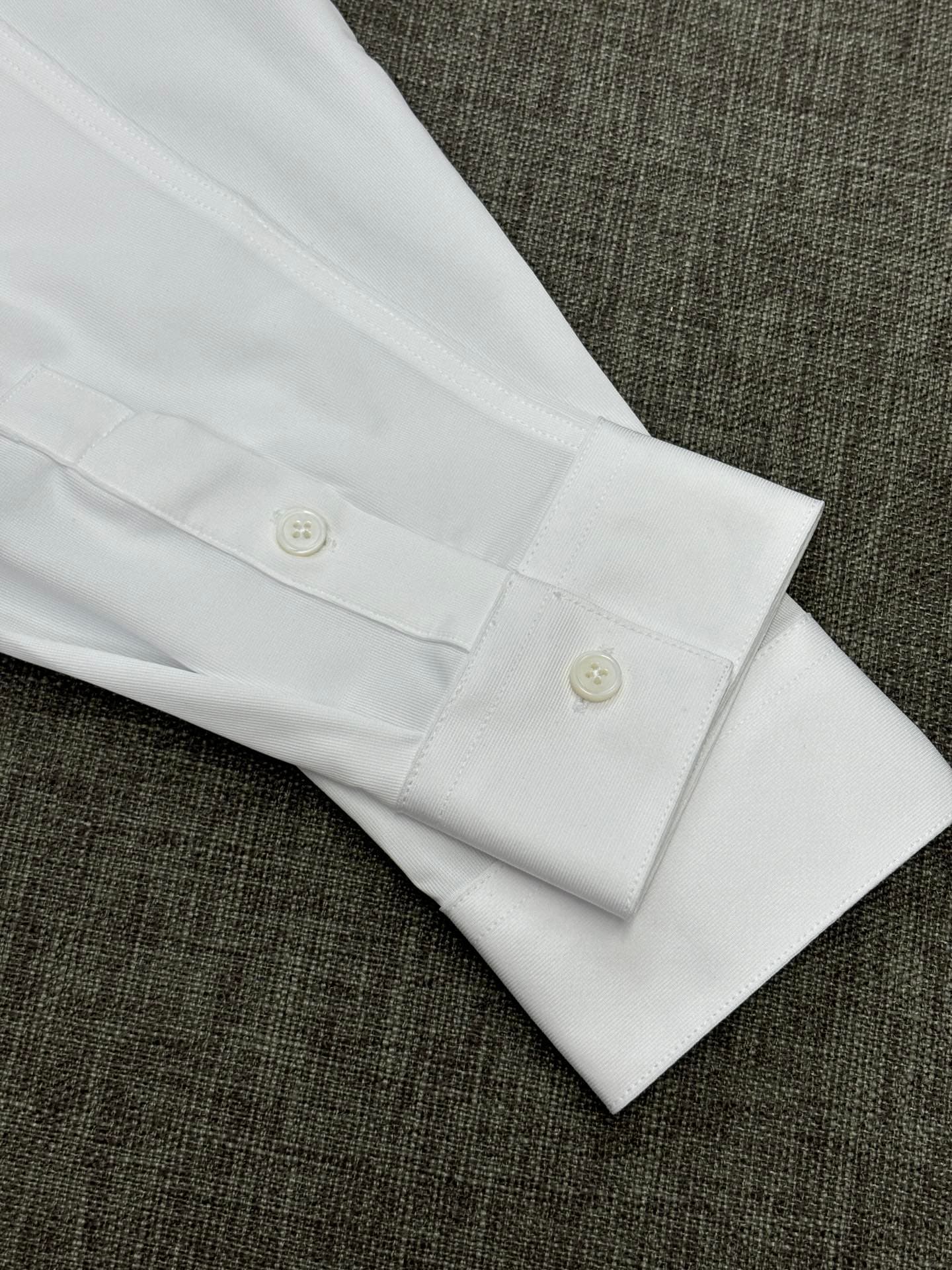 PRADA men's long-sleeved shirt Yupoo Prada Shirts White image 17