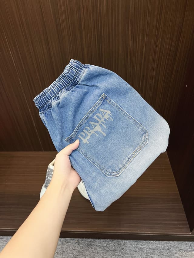 PRADA new style denim shorts Yupoo Prada shorts | Rep Clothing image 1