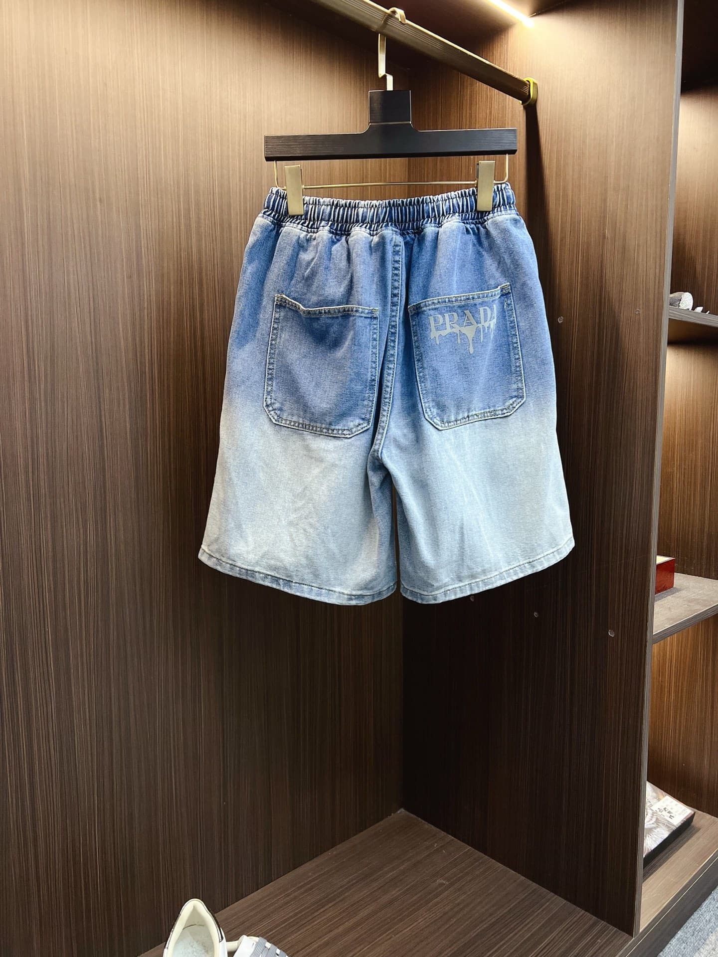 PRADA new style denim shorts Yupoo Prada shorts image 9