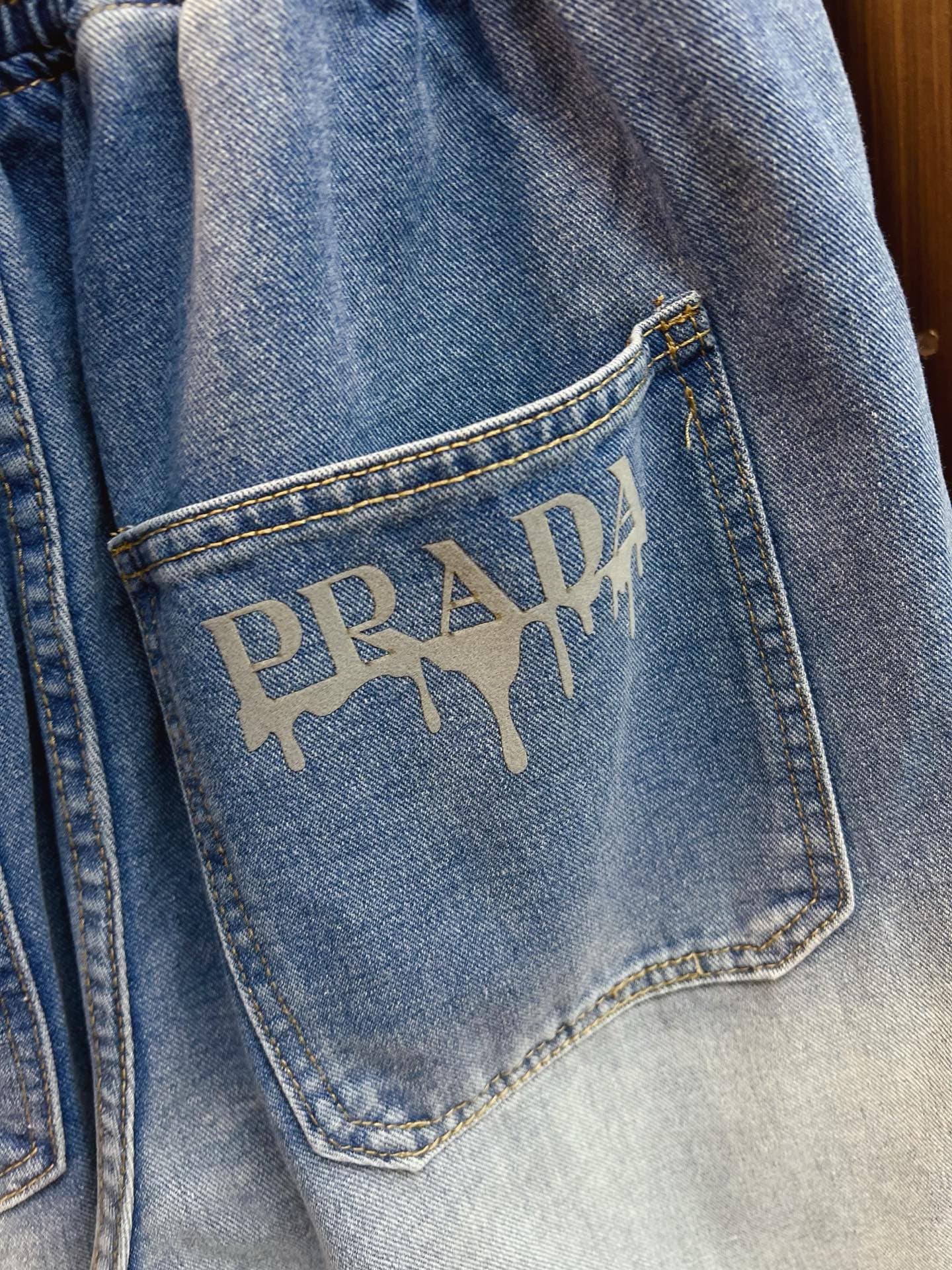 PRADA new style denim shorts Yupoo Prada shorts image 11