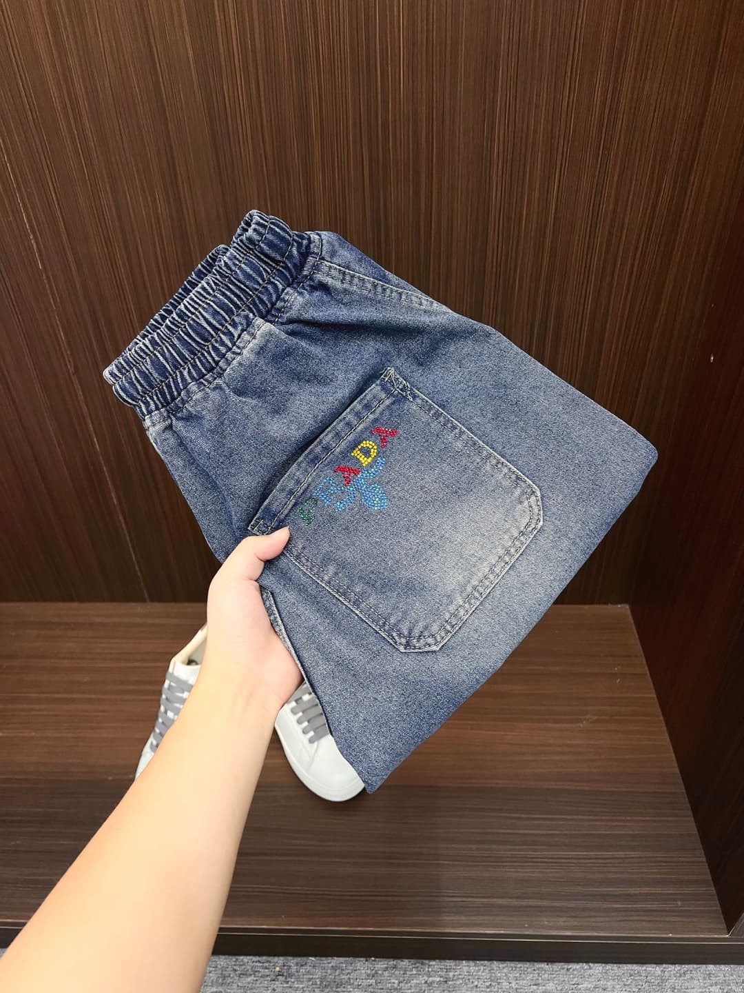 PRADA new style denim shorts Yupoo Prada shorts Dark Blue image 1