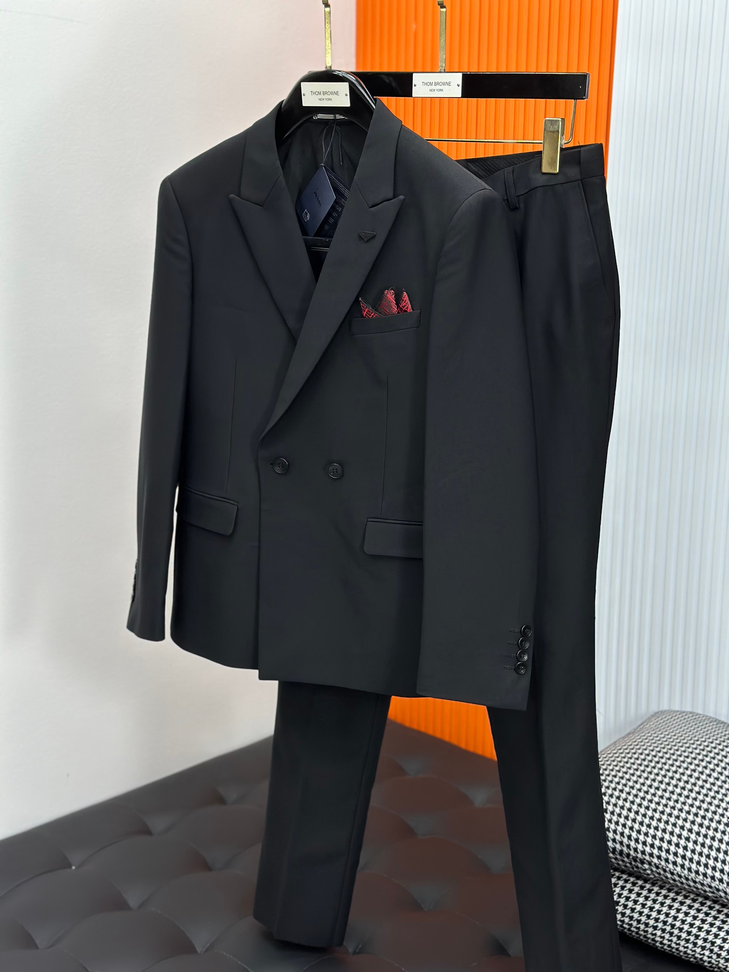 Prada 2025 Business Black Casual Suit Set - Stylish Rep clothing