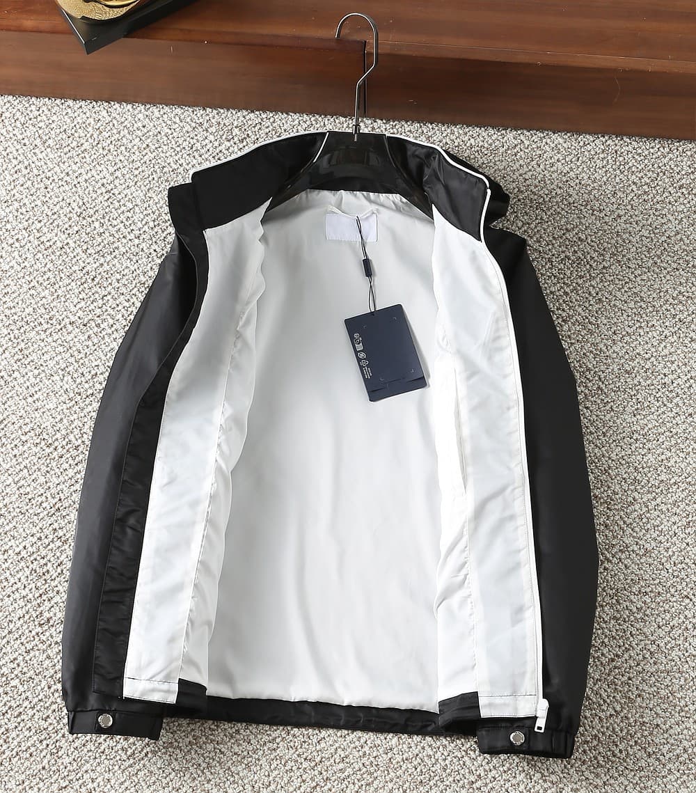 Prada 2025 Collection Hooded Casual Yupoo Jacket Prada Black image 9