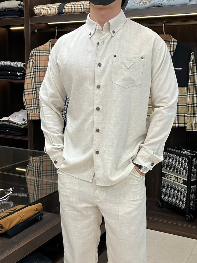 Prada new white shirt and Pants set Yupoo Prada Clothing | Rep Clothing image 2