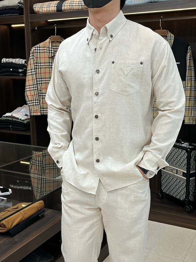 Prada new white shirt and Pants set Yupoo Prada Clothing | Rep Clothing image 3