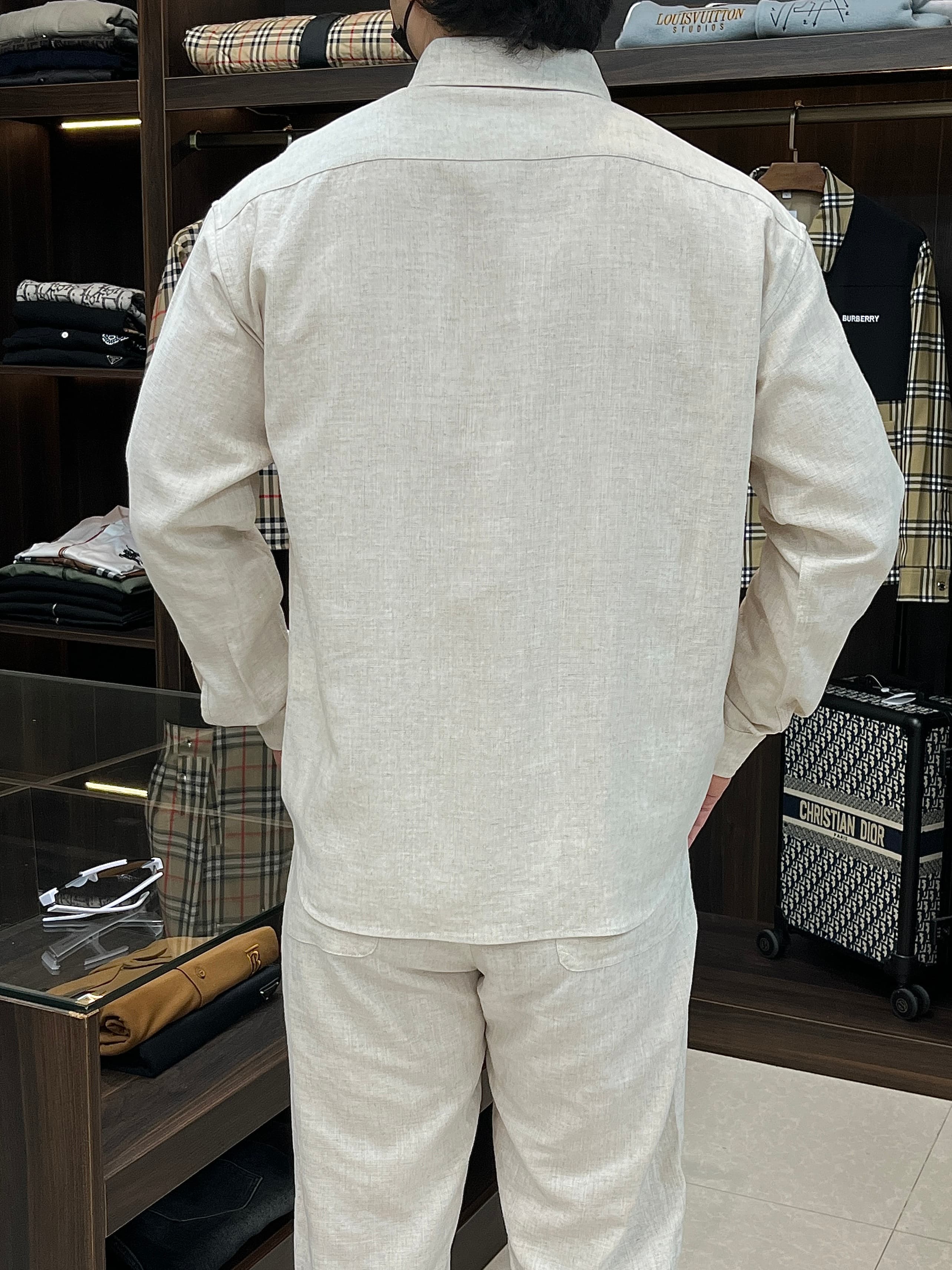 Prada new white shirt and Pants set Yupoo Prada Clothing image 4