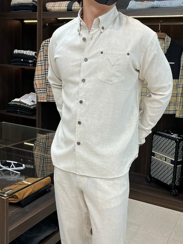 Prada new white shirt and Pants set Yupoo Prada Clothing | Rep Clothing image 8