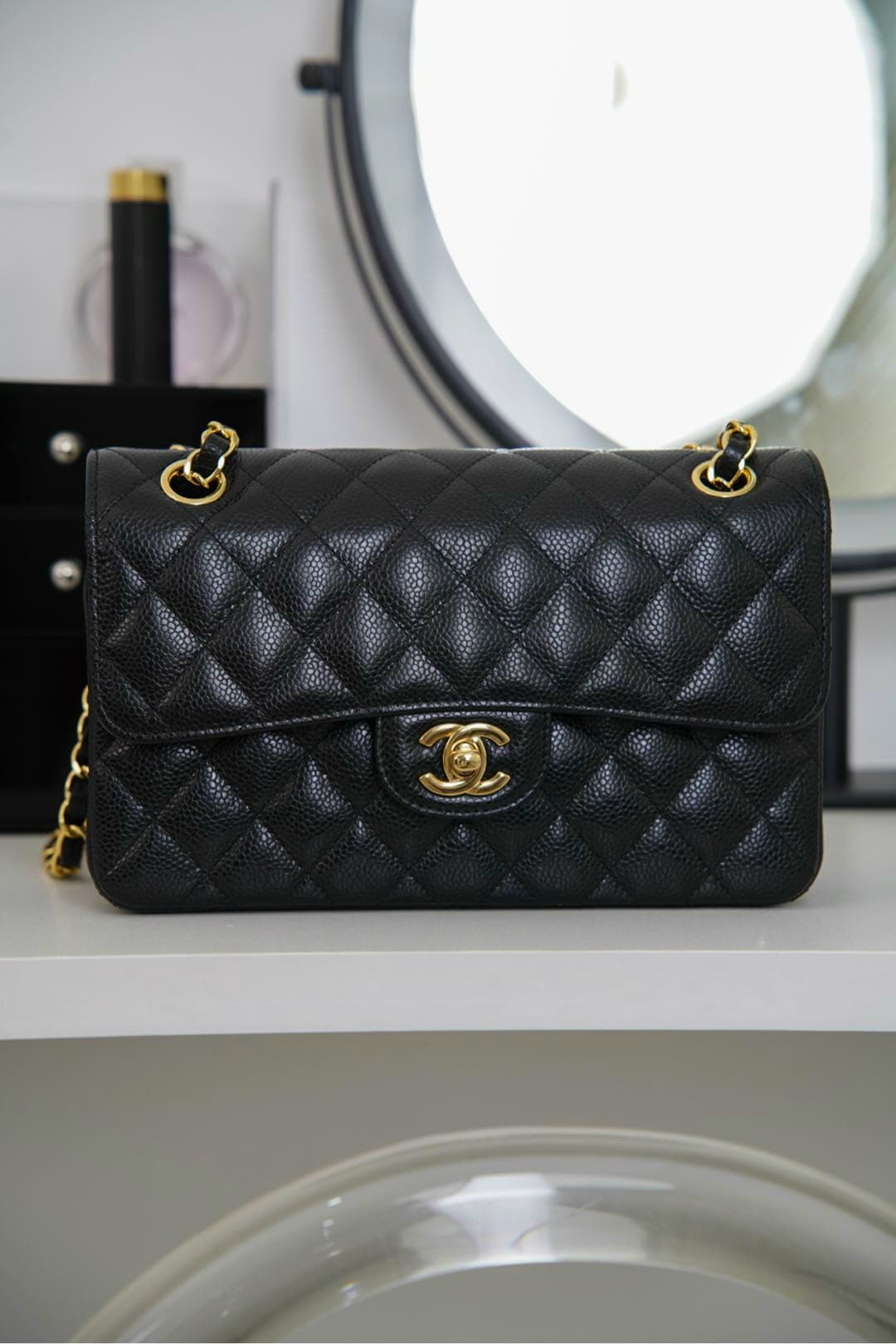 Rep Bag Chanel CF Classic Flap Small – Black Caviar image 3